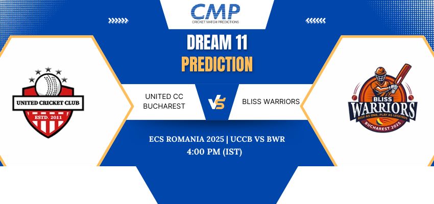 UCCB vs BWR Dream11 Prediction Today Match ECS Romania 2025 Match 3 Fantasy Tips