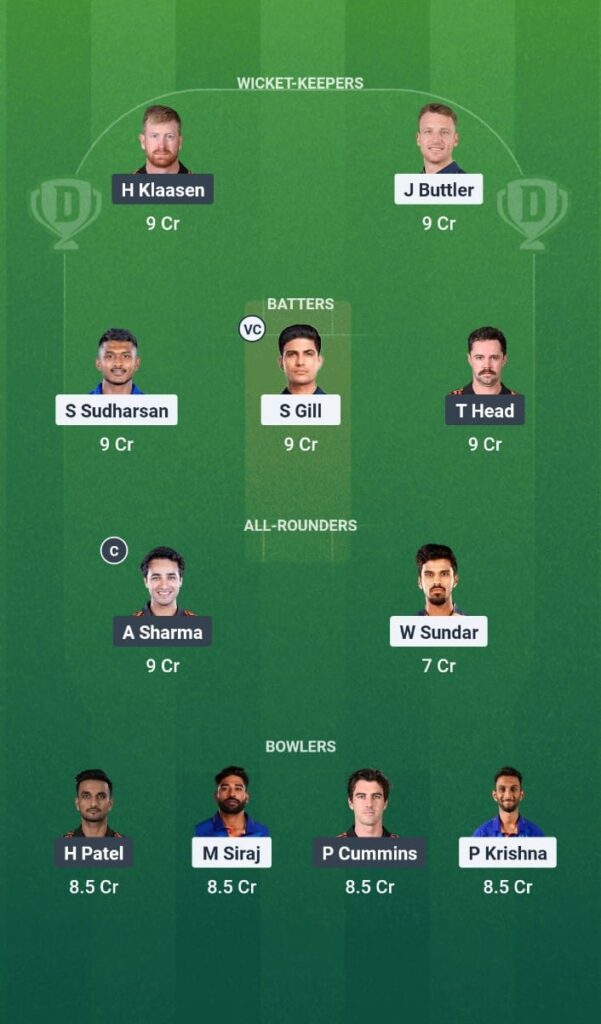 GT vs SRH Dream11 Prediction IPL 2025 Match 51 Fantasy Tips