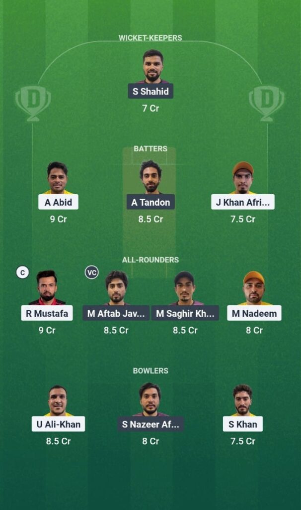 ABD vs AJM Dream11 Prediction Today Match Emirates D10 Tournament 2025 Match 17 Fantasy Tips