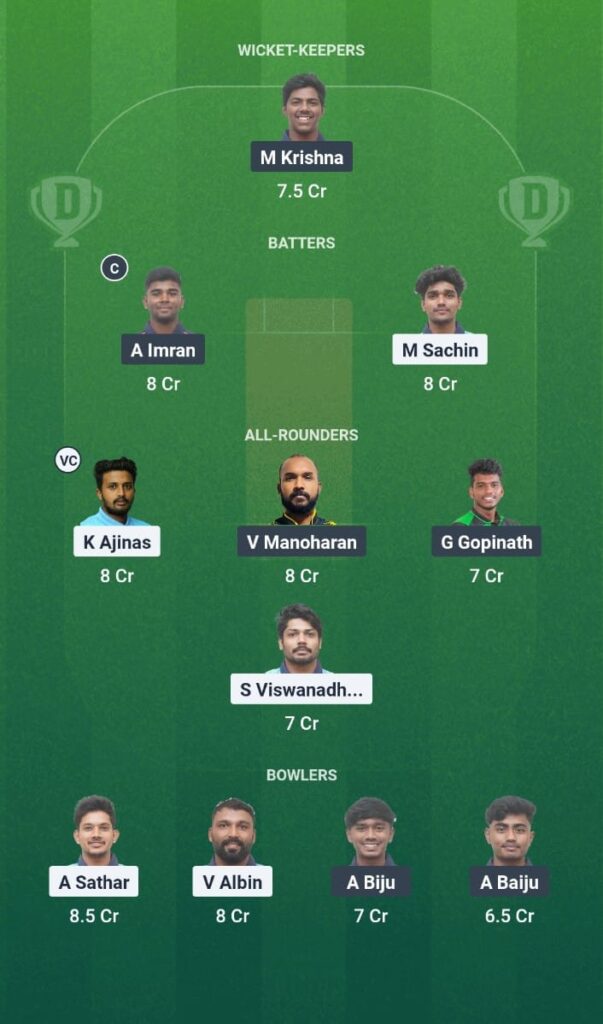 WAN vs CDS Dream11 Prediction Today Match KERALA MEN'S T20 CHALLENGER TROPHY 2025 Match 29 Fantasy Tips