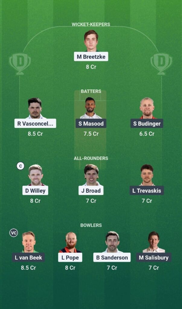 NOR vs LEI Dream11 Prediction Today Match Vitality T20 Blast 2025 North Group Fantasy Tips 