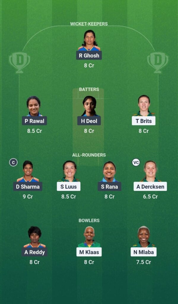 SA-W vs IND-W Dream11 Prediction Sri Lanka Women’s Tri-Nation Series 2025 Match 5 Fantasy Tips