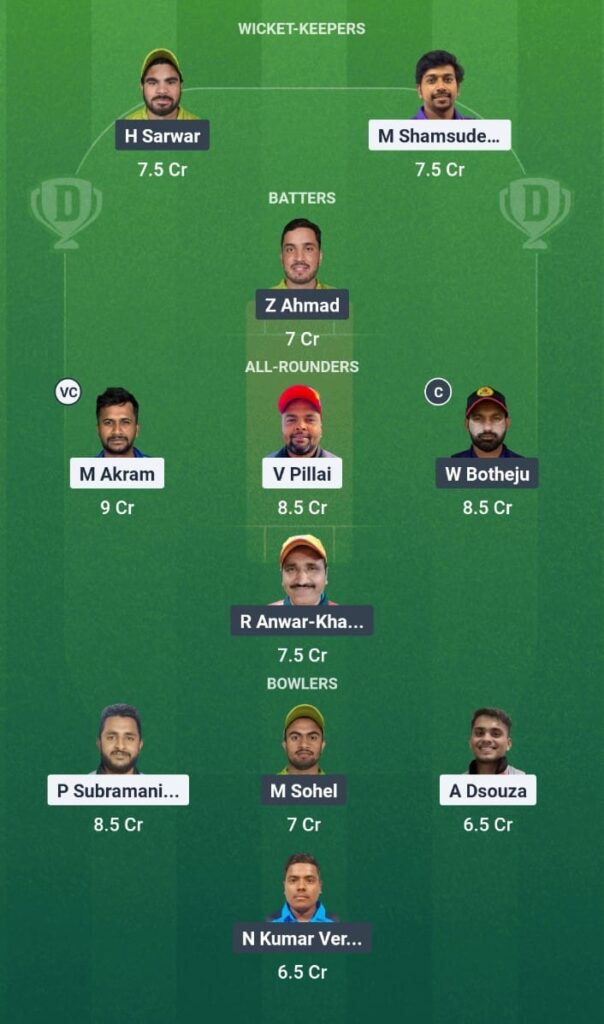 KCC T10 Challengers League 2025 Match 32 ALM vs GGL Dream11 Prediction