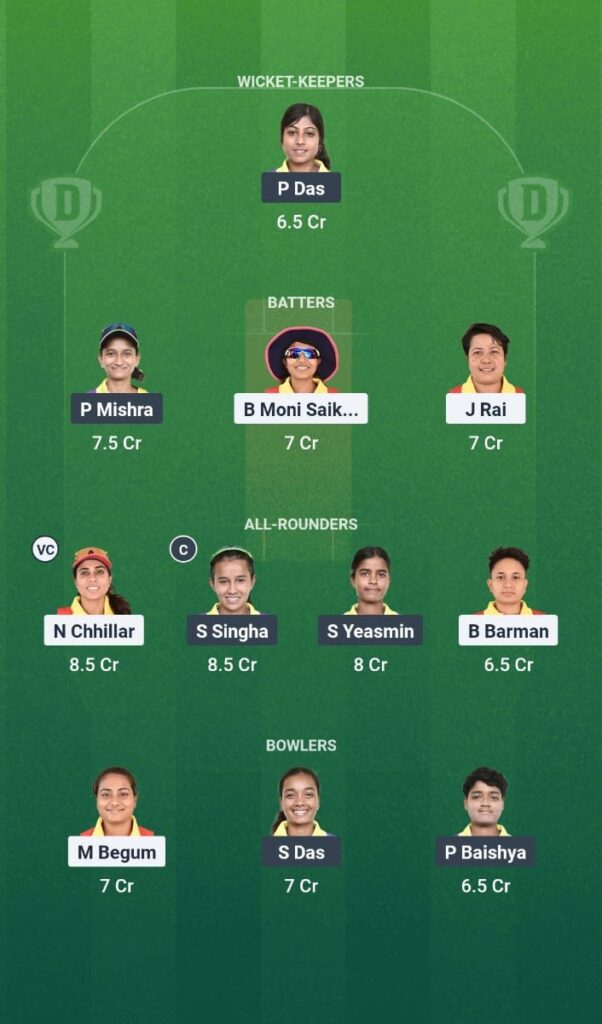 SG-W vs MA-W Dream11 Prediction Guwahati Women’s T20 League 2025 Match 15 Fantasy Tips