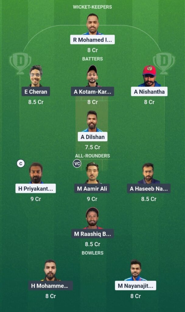 KCC T10 Challengers League 2025 Match 33 CECC vs SAS Dream11 Prediction