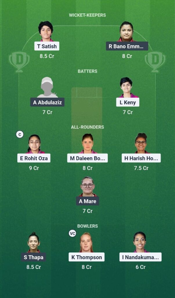 ICC Women’s T20 World Cup Asia Qualifier 2025 Match 15 QAT-W vs MAL-W Dream11 Prediction