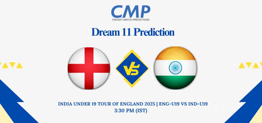 ENG-U19 vs IND-U19 Dream11 Prediction Today Match India Under 19 tour of England 2025 1st ODI Fantasy Tips