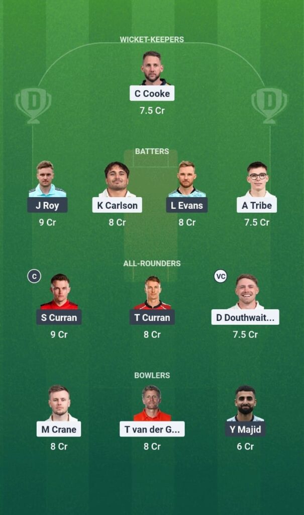 GLA vs SUR Dream11 Prediction Today Match Vitality T20 Blast 2025 South Group Fantasy Tips