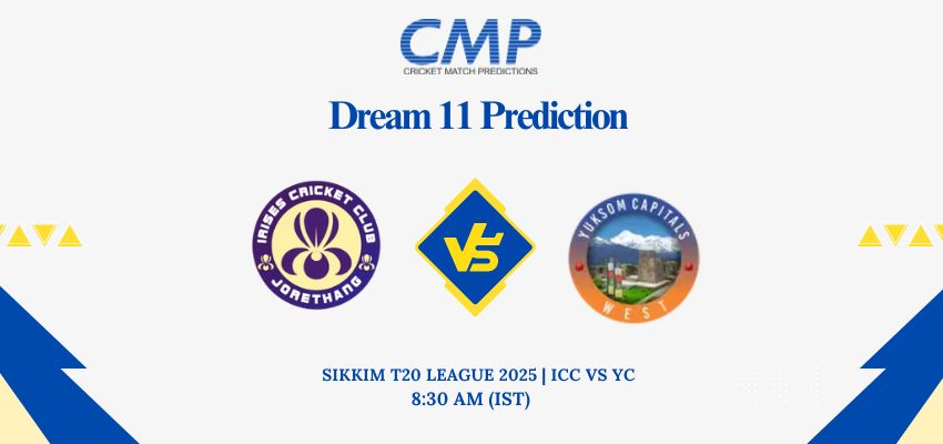 ICC vs YC Dream11 Prediction Today Match Sikkim T20 League 2025 Match 15 Fantasy Tips