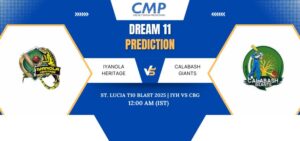 IYH vs CBG Dream11 Prediction Today Match St. Lucia T10 Blast 2025 Match 10 Fantasy Tips