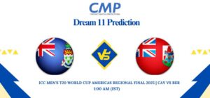CAY vs BER Dream11 Prediction ICC Men's T20 World Cup Americas Regional Final 2025 Match 10 Fantasy Tips