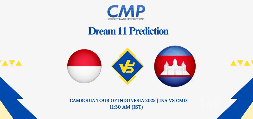 INA vs CMD Dream11 Prediction Cambodia tour of Indonesia 2025 3rd T20I Fantasy Tips