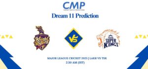 LARK vs TSK Dream11 Prediction Today Match Major League Cricket 2025 Match 5 Fantasy Tips