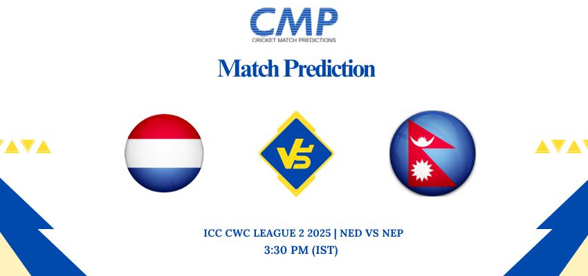 ICC CWC League 2 2025 Match 75 NED vs NEP Prediction Who Will Win Today