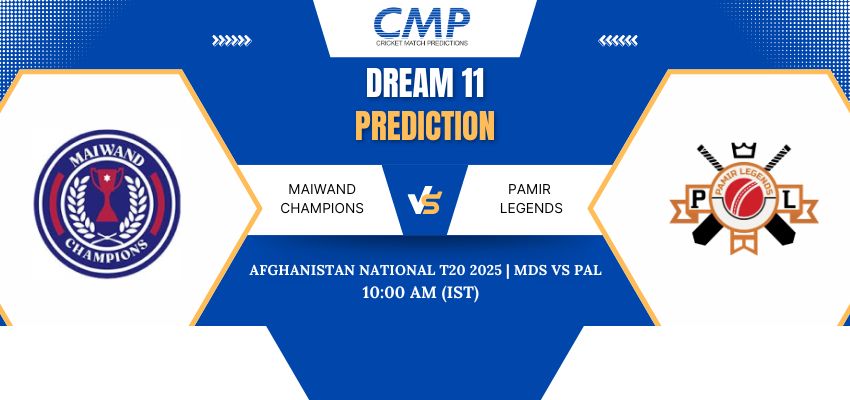 MDS vs PAL Dream11 Prediction Today Match Afghanistan National T20 2025 Match 1 Fantasy Tips