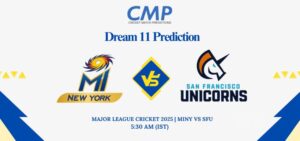 MINY vs SFU Dream11 Prediction Today Match Major League Cricket 2025 Match 14 Fantasy Tips