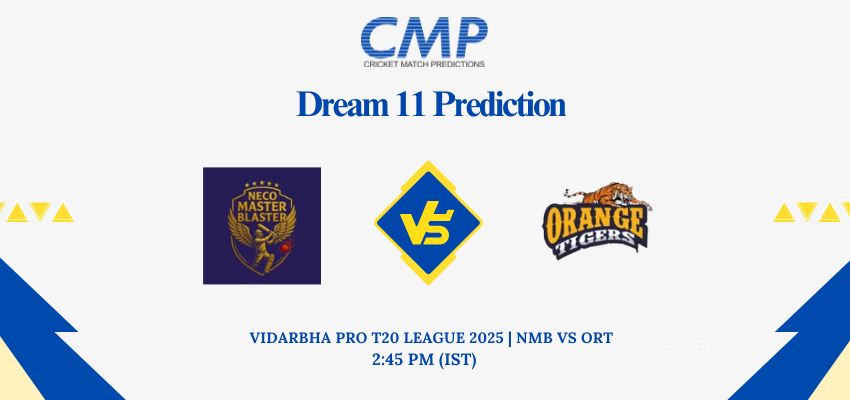 NMB vs ORT Dream11 Prediction Today Match Vidarbha Pro T20 League 2025 Match 10 Fantasy Tips