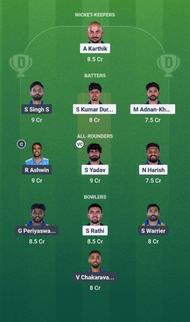 NRK vs DD Dream11 Prediction Today Match Tamil Nadu Premier League 2025 Match 24 Fantasy Tips