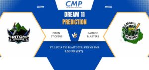 PTS vs BMB Dream11 Prediction Today Match St. Lucia T10 Blast 2025 Match 11 Fantasy Tips