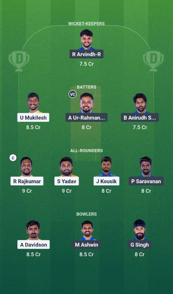 TGC vs SMP Dream11 Prediction Today Match Tamil Nadu Premier League 2025 Match 23 Fantasy Tips