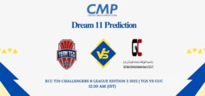 TGS vs GUC Dream11 Prediction Today Match KCC T20 Challengers B League Edition 3 2025 Match 17 Fantasy Tips