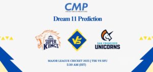 TSK vs SFU Dream11 Prediction Today Match Major League Cricket 2025 Match 10 Fantasy Tips