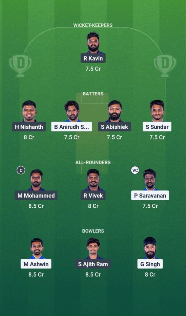 SMP vs SS Dream11 Prediction Today Match Tamil Nadu Premier League 2025 Match 4 Fantasy Tips