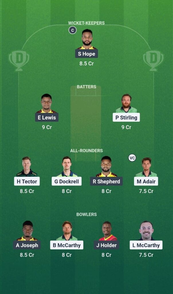 IRE vs WI Dream11 Prediction Today Match West Indies tour of Ireland 2025 2nd T20I Fantasy Tips