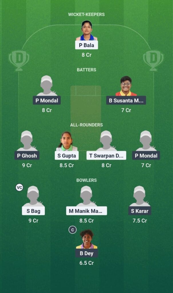 SSS-W vs SRT-W Dream11 Prediction Today Match Bengal Women's Pro T20 League 2025 Match 25 Fantasy Tips