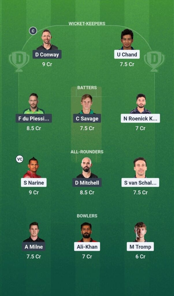 LARK vs TSK Dream11 Prediction Today Match Major League Cricket 2025 Match 5 Fantasy Tips