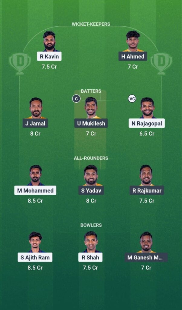 SS vs TGC Dream11 Prediction Today Match Tamil Nadu Premier League 2025 Match 7 Fantasy Tips