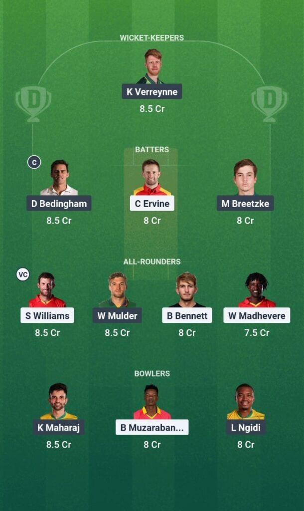 ZIM vs SA Dream11 Prediction Today Match South Africa vs Zimbabwe Practice test 2025 1st Test Fantasy Tips