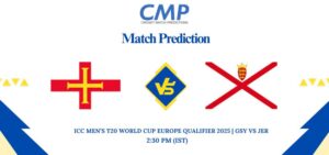 ICC Men’s T20 World Cup Europe Qualifier 2025 Match 5 GSY vs JER Prediction Who Will Win Today