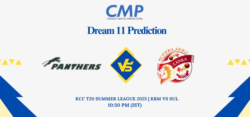 KRM vs SUL Dream11 Prediction Today Match KCC T20 Summer League 2025 Match 4 Fantasy Tips