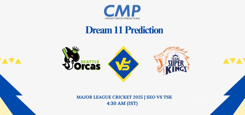 SEO vs TSK Dream11 Prediction Today Match Major League Cricket 2025 Match 28 Fantasy Tips