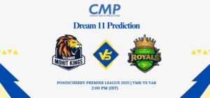 VMK vs YAR Dream11 Prediction Today Match Pondicherry Premier League 2025 Match 20 Fantasy Tips
