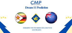ZIM vs NZ Dream11 Prediction Zimbabwe T20I Tri Series 2025 3rd T20I Fantasy Tips