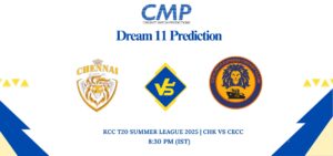 CHK vs CECC Dream11 Prediction KCC T20 Summer League 2025 Match 17 Fantasy Tips