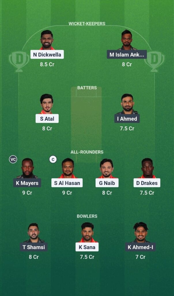 DC vs RR Dream11 Prediction Today Match Global Super League 2025 Match 8 Fantasy Tips