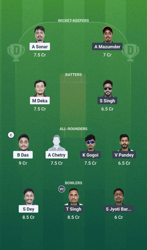 NVR vs CCC Dream11 Prediction Today Match Guwahati T20 Spring Cup 2025 Match 7 Fantasy Tips 