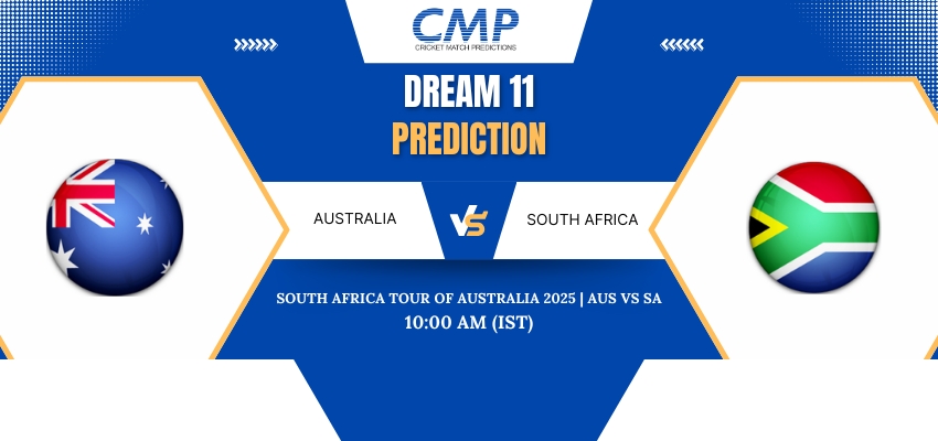 AUS vs SA Dream11 Prediction Today Match South Africa tour of Australia 2025 1st ODI Fantasy Tips