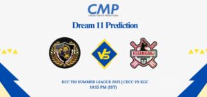 CECC vs KGC Dream11 Prediction Today Match KCC T10 Summer League 2025 Match 26 Fantasy Tips