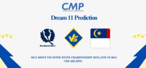 JOH vs MLC Dream11 Prediction Today Match MCA Men's T20 Inter-State Championship 2025 Match 13 Fantasy Tips