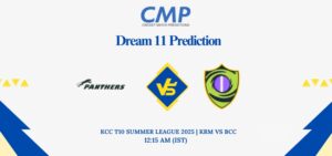 KRM vs BCC Dream11 Prediction Today Match KCC T10 Summer League 2025 Match 27 Fantasy Tips