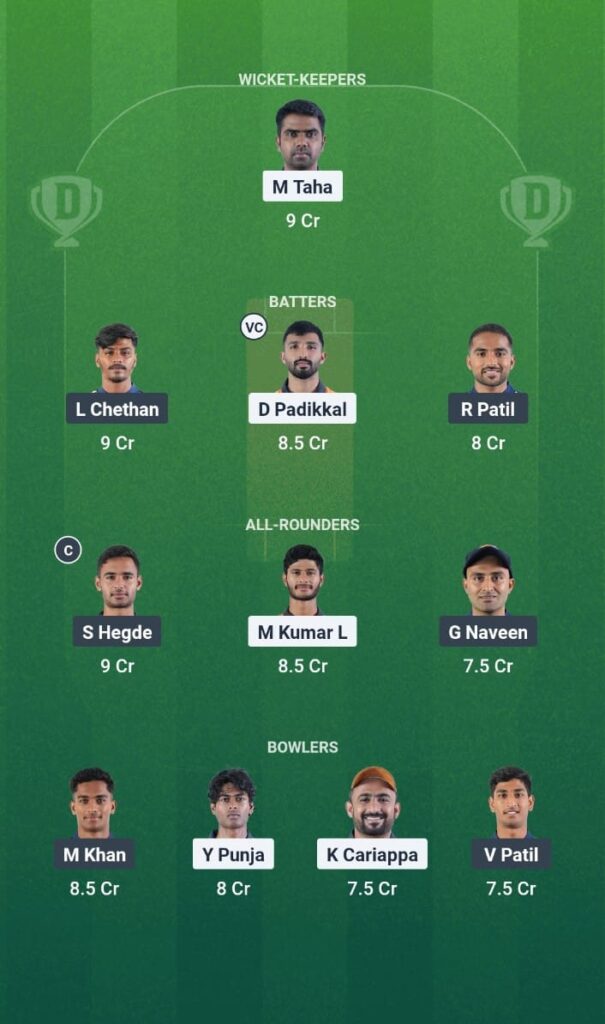 HT vs BBS Dream11 Prediction Today Match Maharaja Trophy KSCA T20 2025 Match 20 Fantasy Tips