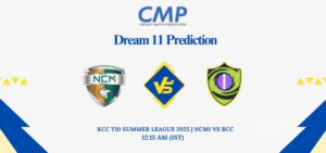 NCMI vs BCC Dream11 Prediction Today Match KCC T10 Summer League 2025 Match 25 Fantasy Tips