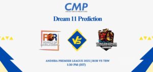 ROR vs TBW Dream11 Prediction Today Match Andhra Premier League 2025 Match 10 Fantasy Tips