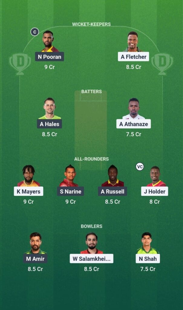 SKN vs TKR Dream11 Prediction Today Match Caribbean Premier League 2025 Match 4 Fantasy Tips