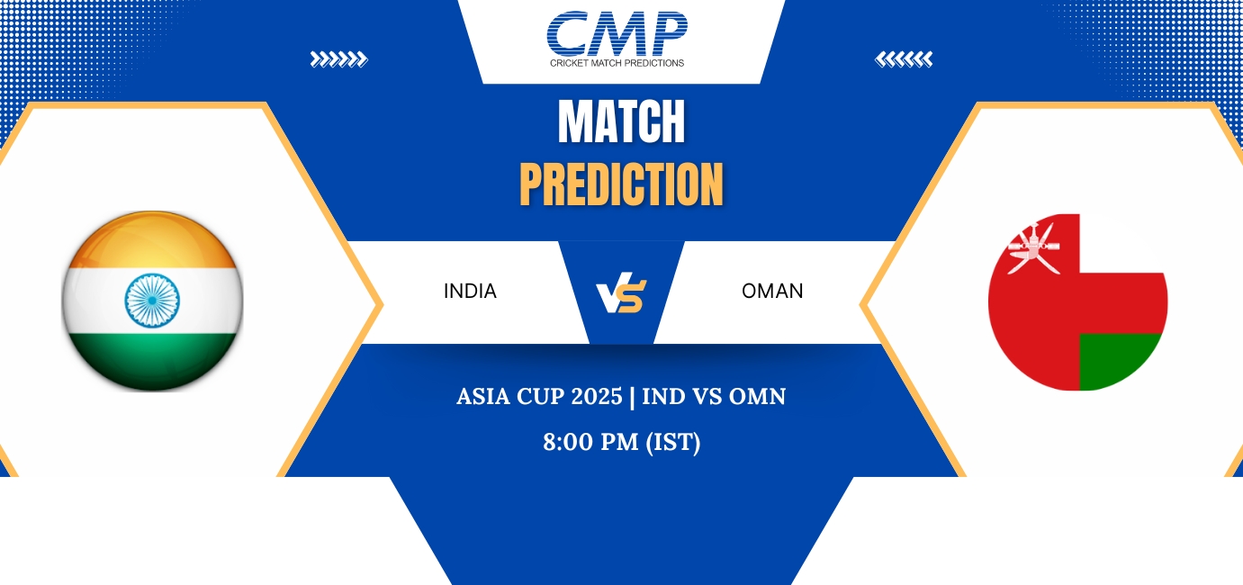 Asia Cup 2025 Match 12 IND vs OMN Prediction Who Will Win Today