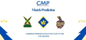 Caribbean Premier League 2025 Match 23 GAW vs TKR Prediction Who Will Win Today